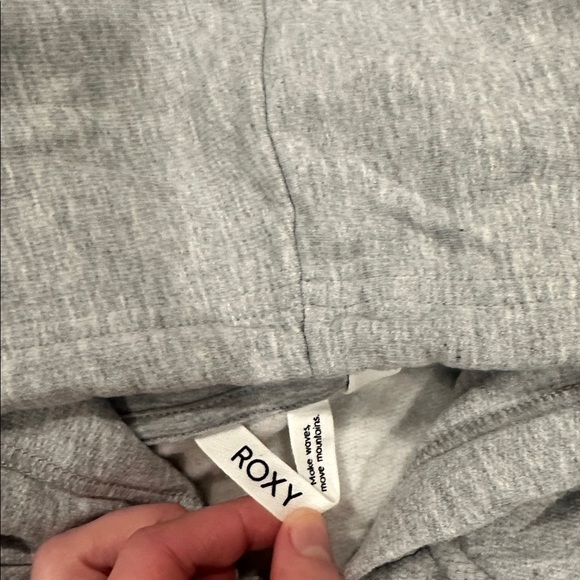 3/$50 Grey Roxy zipped sweater medium - Picture 4 of 5